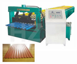 Máquina para fabricar láminas acanaladas